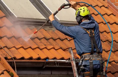Démoussage et hydrofuge de toiture à Bréhémont